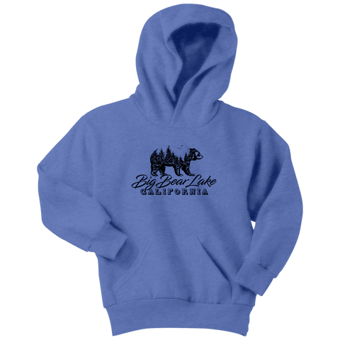 Image of Big Bear Lake California V.2, Hoodies and Long Sleeve T-shirt Youth Hoodie Carolina Blue XS