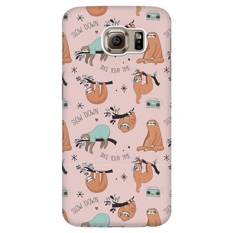 Image of Pink Sloth Collage Phone Case Phone Cases Galaxy S6