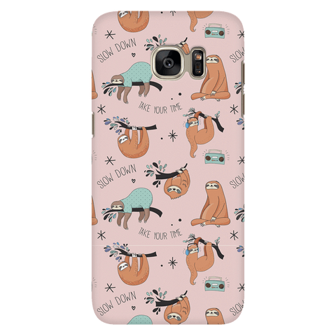 Image of Pink Sloth Collage Phone Case Phone Cases Galaxy S7