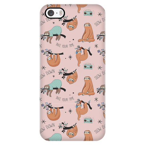 Image of Pink Sloth Collage Phone Case Phone Cases iPhone 5/5s
