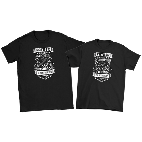 Image of Father and Daughter Fishing Partners, Combo Set Save Big T-shirt S S