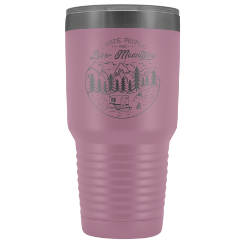 Image of Love the Mountains | 30oz Tumbler Tumblers Light Purple