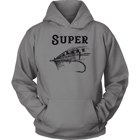Image of Super Fly T-shirt Unisex Hoodie Grey S