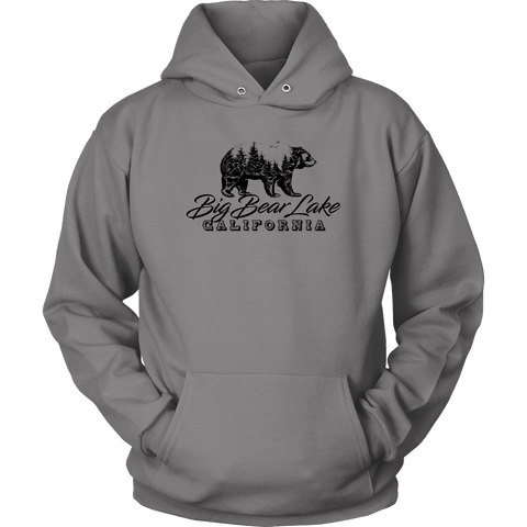 Image of Big Bear Lake California V.2, Hoodies and Long Sleeve T-shirt Unisex Hoodie Grey S