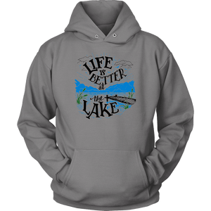 Life is Better At The Lake Men's Shirts T-shirt Unisex Hoodie Grey S