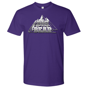 Big Bear V.2, Mens T-shirt Next Level Mens Shirt Purple S