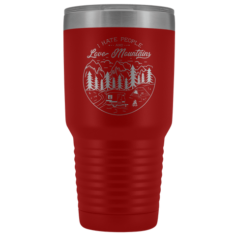 Image of Love the Mountains | 30oz Tumbler Tumblers Red