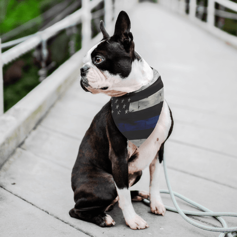 Image of Thin Blue Line Pet Bandana Pet Bandana