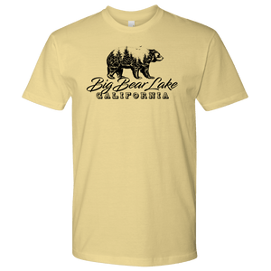 Big Bear Lake California V.2, Mens, Black T-shirt Next Level Mens Shirt Banana Cream S