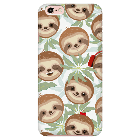 Image of Happy Sloth Phone Case Phone Cases iPhone 7/7s/8 