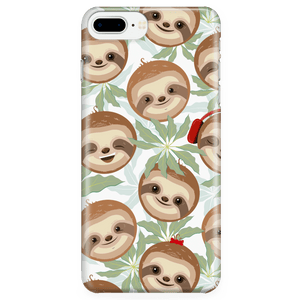 Happy Sloth Phone Case Phone Cases iPhone 7 Plus/7s Plus/8 Plus 