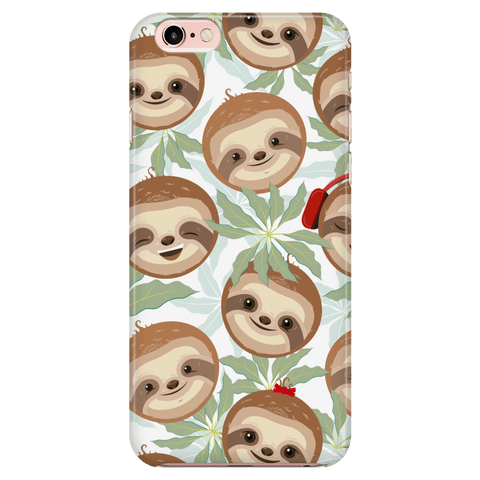 Image of Happy Sloth Phone Case Phone Cases iPhone 6/6s 