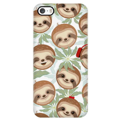 Image of Happy Sloth Phone Case Phone Cases iPhone 5/5s 