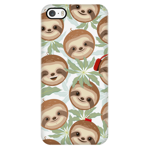 Image of Happy Sloth Phone Case Phone Cases iPhone 5/5s