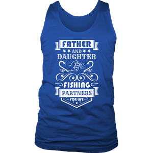 Father and Daughter Fishing Partners T-shirt District Mens Tank Royal Blue S