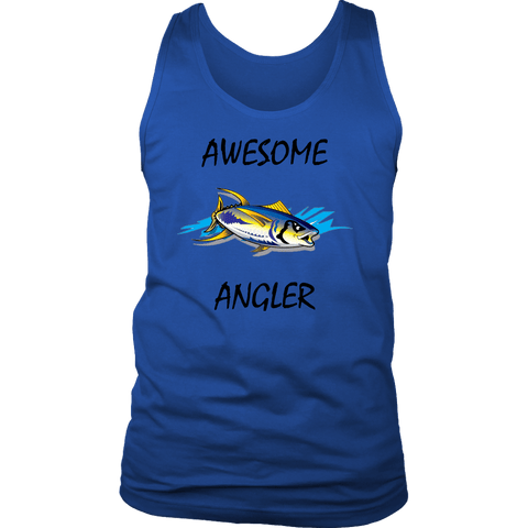 Image of You're An Awesome Angler | V.1 Mistral T-shirt District Mens Tank Royal Blue S