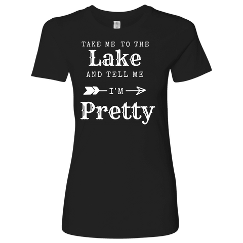 Image of To The Lake T-shirt Next Level Womens Shirt Black S