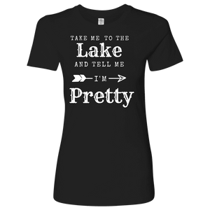 To The Lake T-shirt Next Level Womens Shirt Black S
