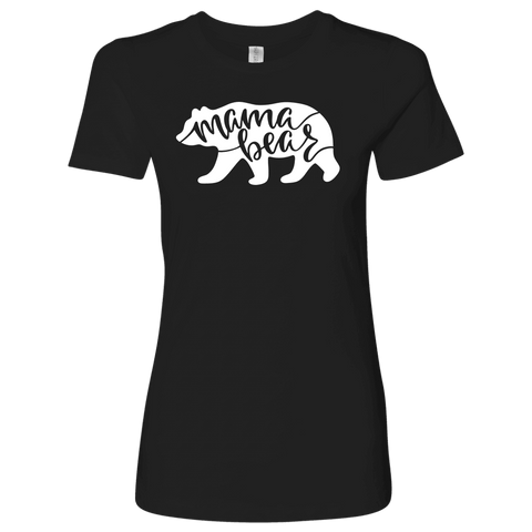 Image of Mama Bear Shirts T-shirt Next Level Womens Shirt Black S