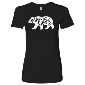 Mama Bear Shirts T-shirt Next Level Womens Shirt Black S