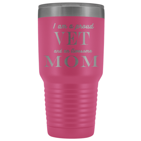 Image of Proud Vet, Awesome Mom Tumblers Pink 