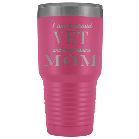 Image of Proud Vet, Awesome Mom Tumblers Pink
