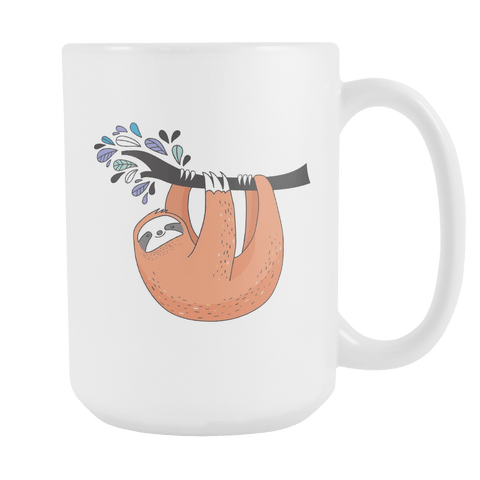 Image of Sloth Coffee Mugs Set 1 Drinkware Hanging Out 2