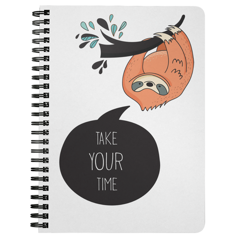 Image of Take Your Time Sloth Journal | Spiral