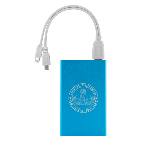 Image of Initial Success or Total Failure EOD Power Bank Power Banks Light Blue