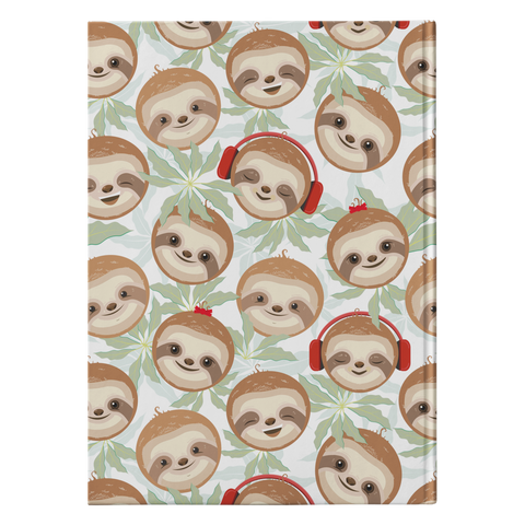 Image of Happy DJ Sloth Journal | Hard Cover