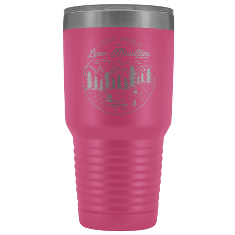 Image of Love the Mountains | 30oz Tumbler Tumblers Pink