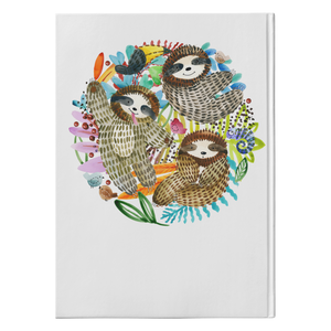 Watercolor Sloth Trio | Hardcover Journal
