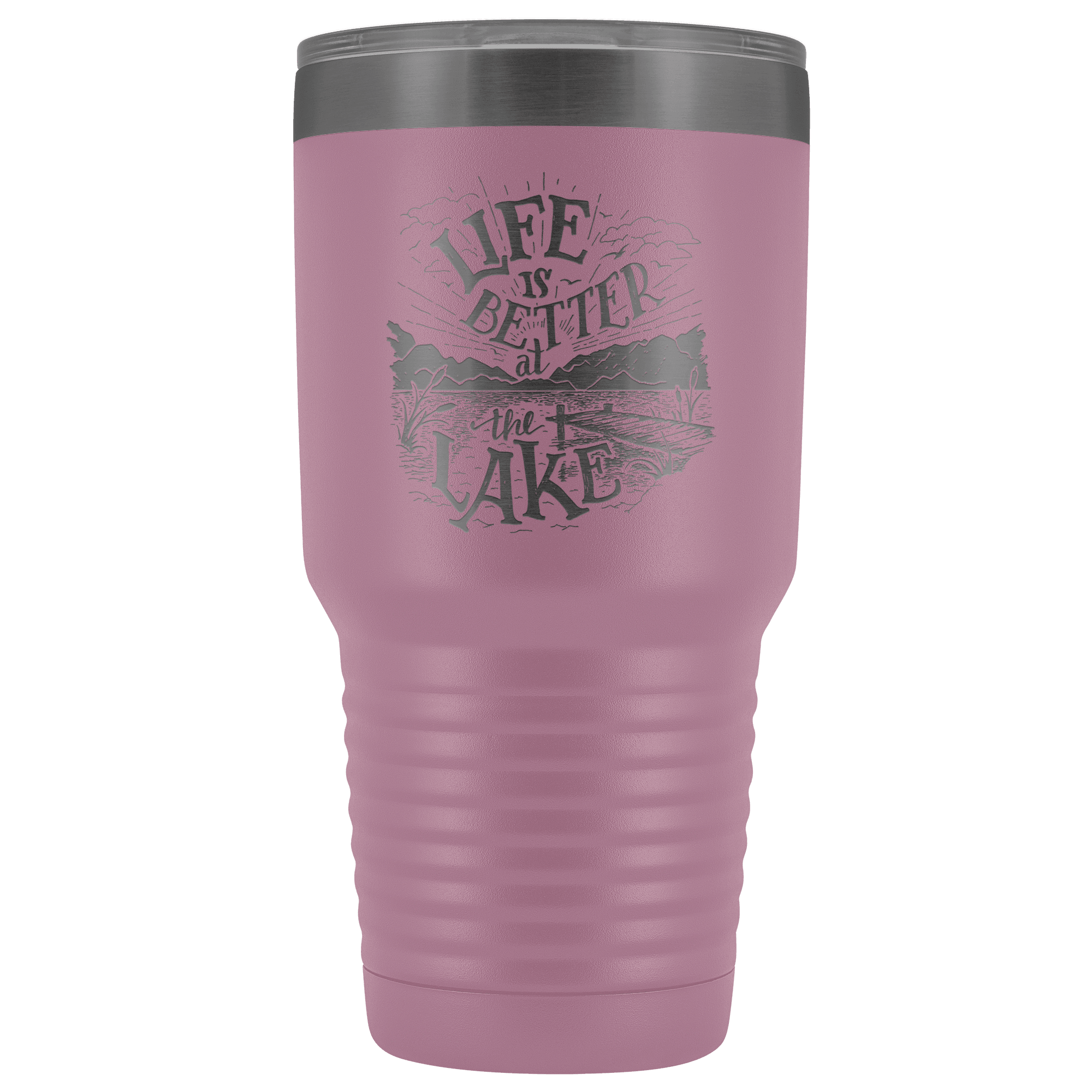 Life is Better at the Lake | 30 oz. tumbler Tumblers Light Purple 