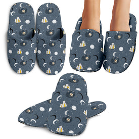 Sleeping Space Sloth Slippers