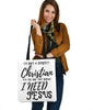 Not Perfect, I Need Jesus, Canvas Tote Tote Bag White 