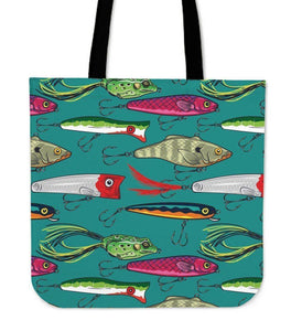 Fishing Lure Tote Bag V.2 Tote Bag Large 