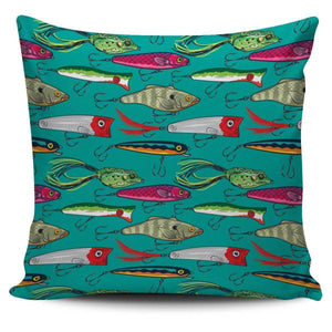 Fishing Lure Pillow Covers V.1 Pillow Case Small Print 