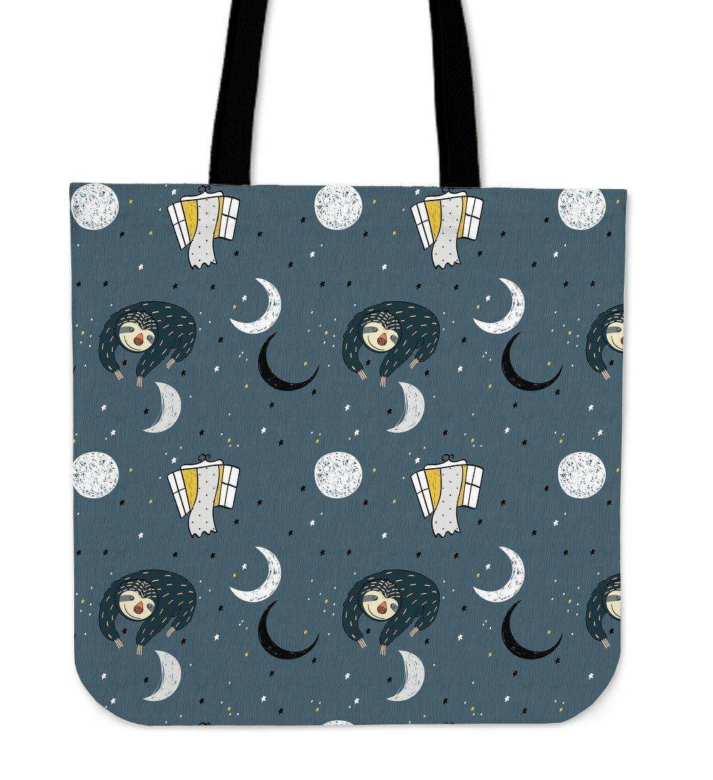 Super Cool Fun Sloth Tote Bags | 3 Patterns Tote Bag Sleeping Space Sloth 