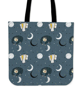 Super Cool Fun Sloth Tote Bags | 3 Patterns Tote Bag Sleeping Space Sloth 