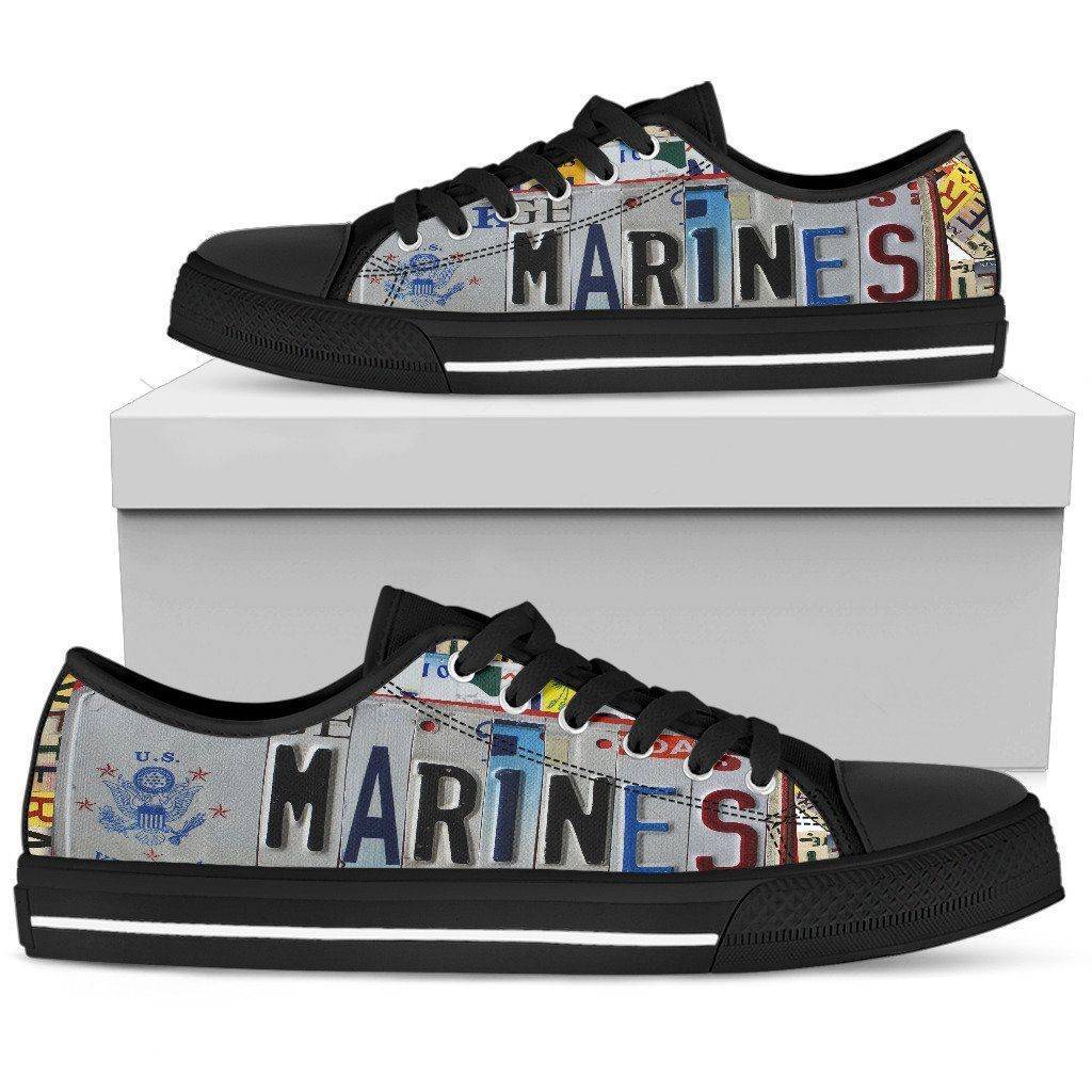Marines | Premium Low Top Shoes Shoes Womens Low Top - Black - Black US5.5 (EU36) 