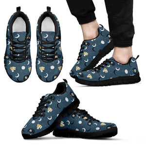 Sleeping Space Sloth Sneakers (Say that 5 times fast) Sneakers Men's Sneakers - Black - Men US5 (EU38) 