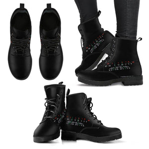 Women Photographer Premium Eco Leather Boots Women's Leather Boots - Black - Focal Length Black US5 (EU35) 