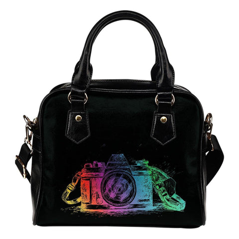 Image of Shoulder Handbag with Colorful Camera 