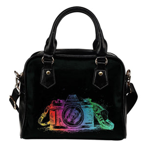Shoulder Handbag with Colorful Camera 