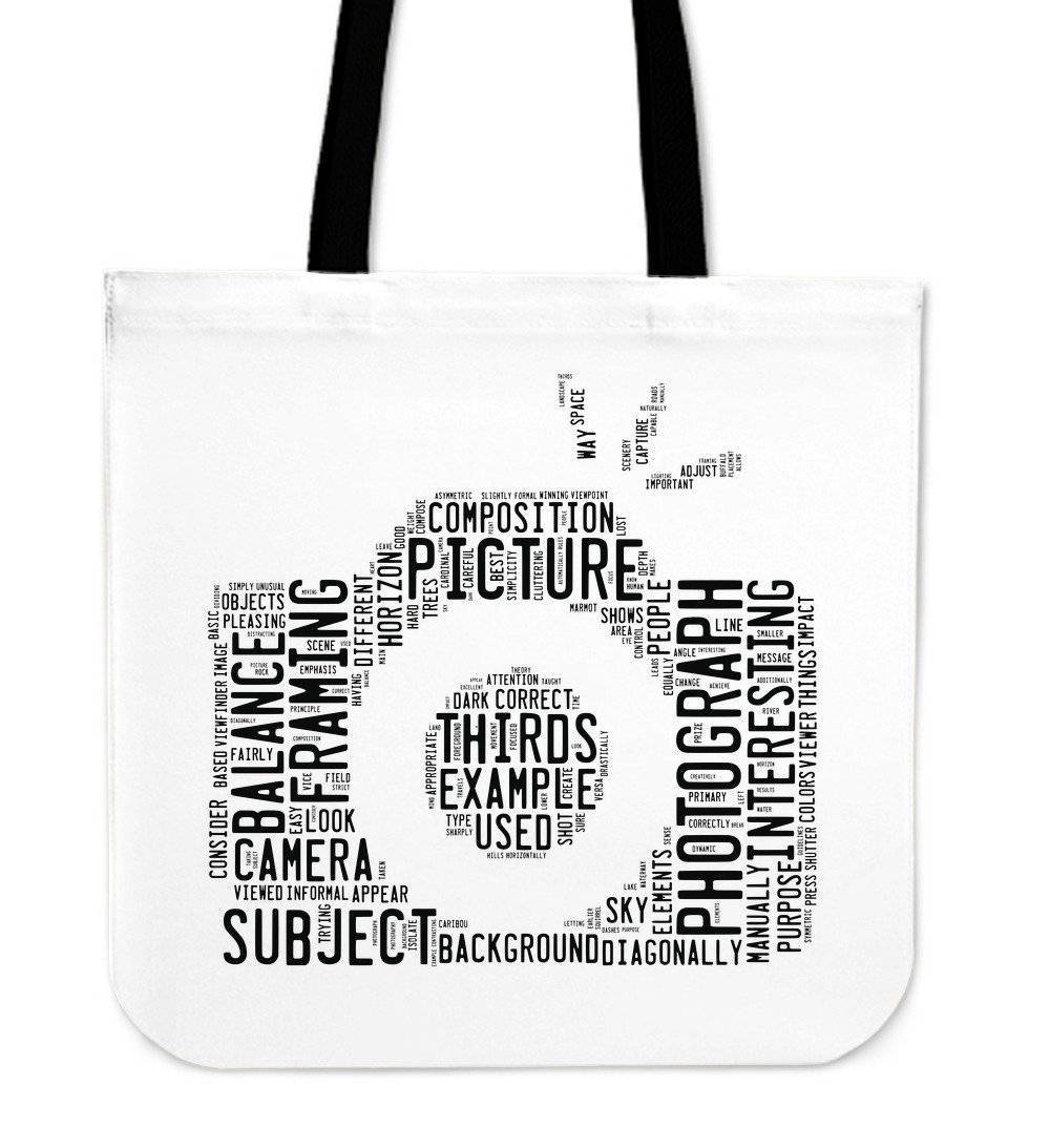 Custom Photographer Designs on Premium Totes Tote Bag Word Camera 