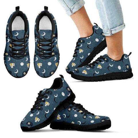 Image of Sleeping Space Sloth Sneakers (Say that 5 times fast) Sneakers Kid's Sneakers - Black - Kid B 11 CHILD (EU28) 