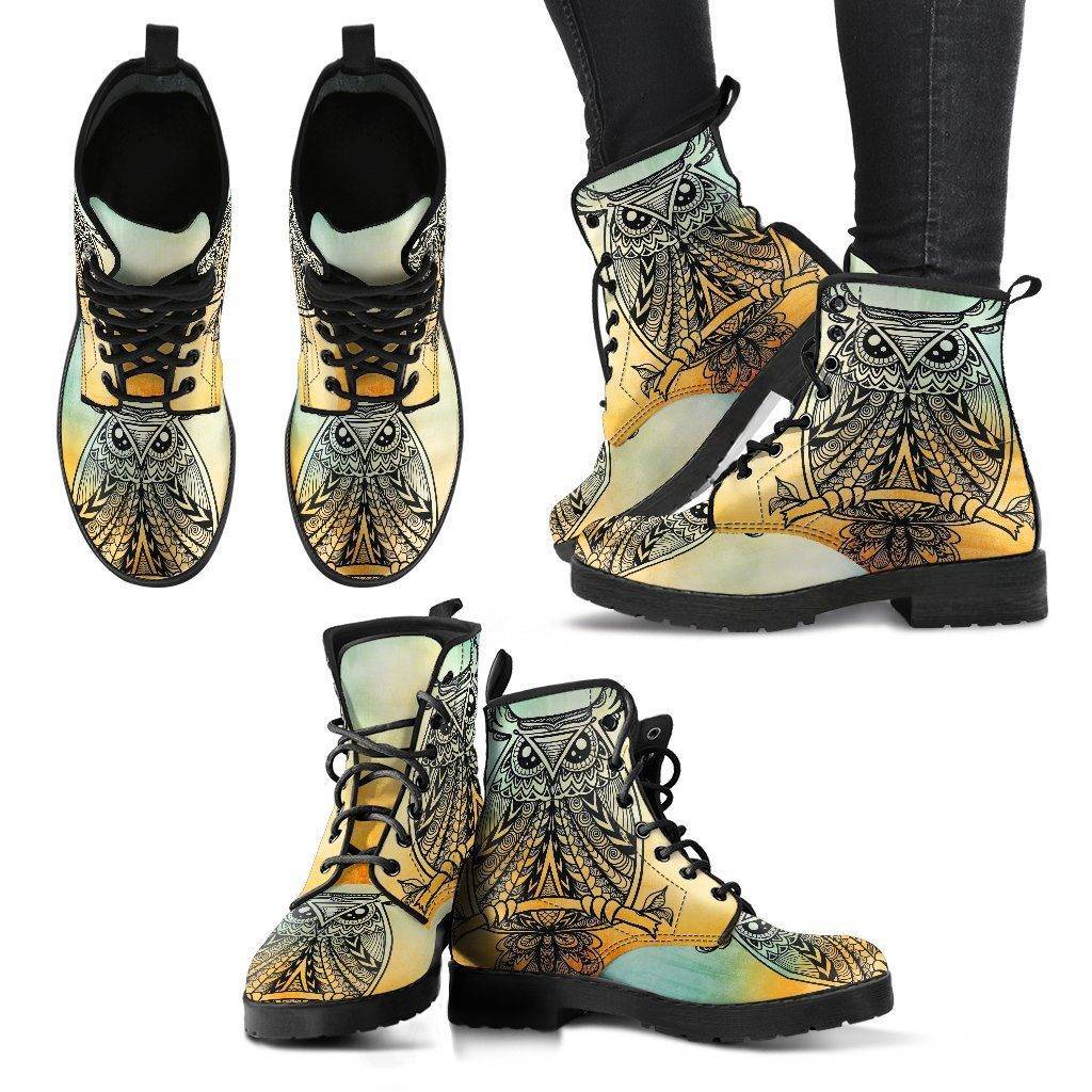 Zen Handcrafted Owl Boots Boots 