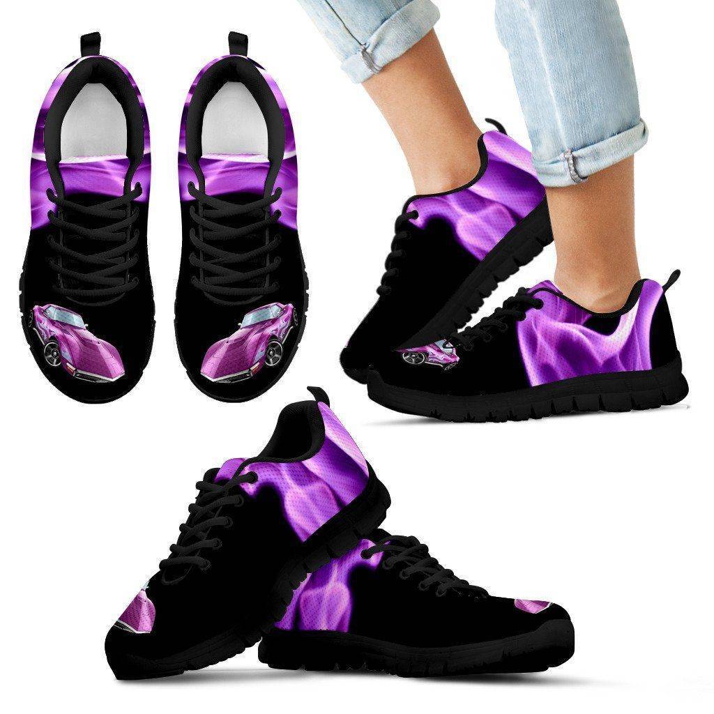 Amazing Kids Race Car Shoes Kid's Sneakers - Black - Purple Race Car 11 CHILD (EU28) 