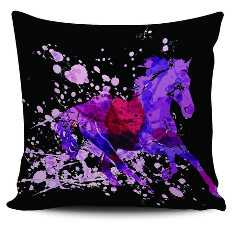 Image of Wild Horse Pillow Covers Wild Horse Black 2 