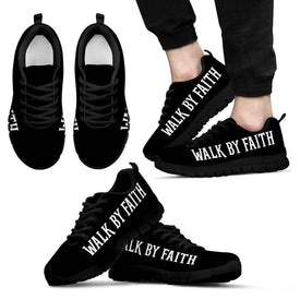 Walk by Faith Men's Sneakers - Black - m US5 (EU38) 